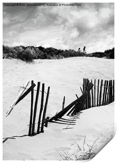  Dunes at Camber Sands. Print by Brian Sharland