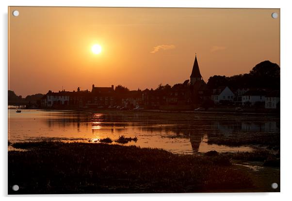 Bosham Sunset Acrylic by Sharpimage NET