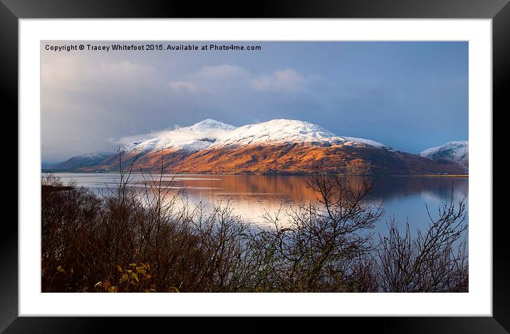  Loch Linnhe  Framed Mounted Print by Tracey Whitefoot