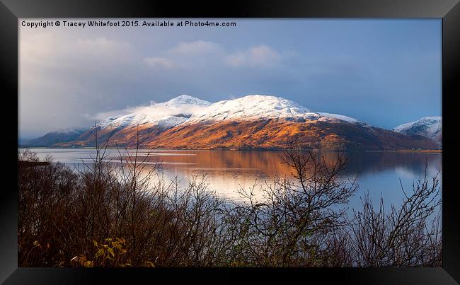  Loch Linnhe  Framed Print by Tracey Whitefoot