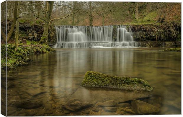 Scar House Waterfalls Canvas Print by David Oxtaby  ARPS