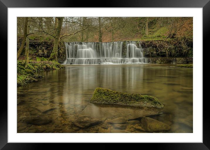  Scar House Waterfalls Framed Mounted Print by David Oxtaby  ARPS