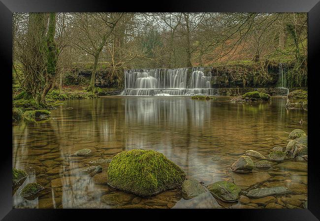  Scar House Waterfalls Framed Print by David Oxtaby  ARPS