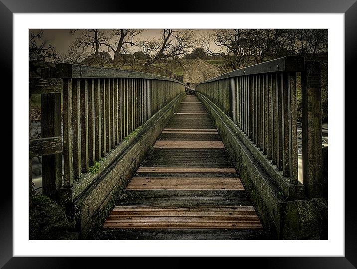  Bridge over Linton Falls Framed Mounted Print by David Oxtaby  ARPS
