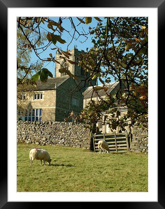 Timeless Tranquillity: Burnsall Church, Yorkshire Framed Mounted Print by Steven Dale