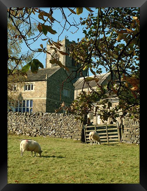 Timeless Tranquillity: Burnsall Church, Yorkshire Framed Print by Steven Dale