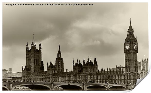 London Old Look  Print by Keith Towers Canvases & Prints