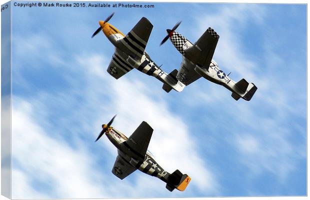  Mustang Thunder Canvas Print by Mark Rourke