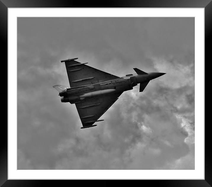  Eurofighter Typhoon Framed Mounted Print by Simon Hackett