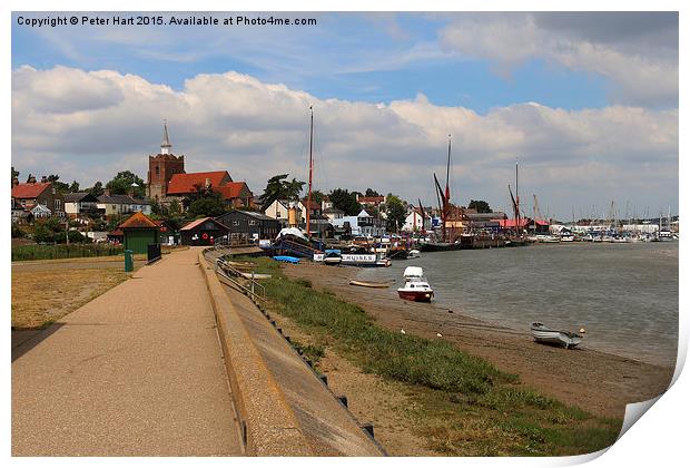  View of Maldon and Saint Mary The Virgin  Print by Peter Hart