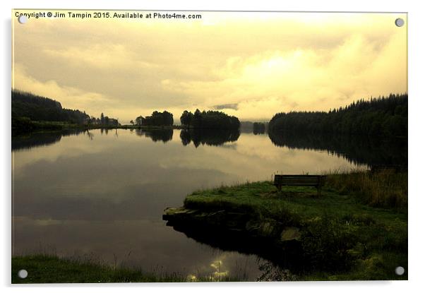 JST3048 Loch Tummel Acrylic by Jim Tampin