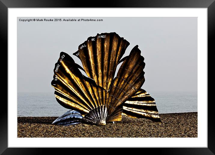  The Aldeburgh Scallop Framed Mounted Print by Mark Rourke