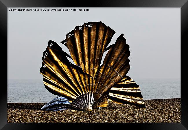  The Aldeburgh Scallop Framed Print by Mark Rourke