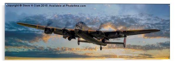  Lancaster Panorama Acrylic by Steve H Clark