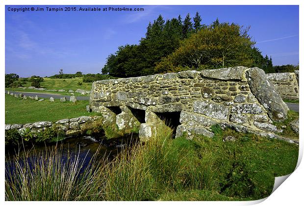 JST3073 Stone bridge, Walla Brook Print by Jim Tampin