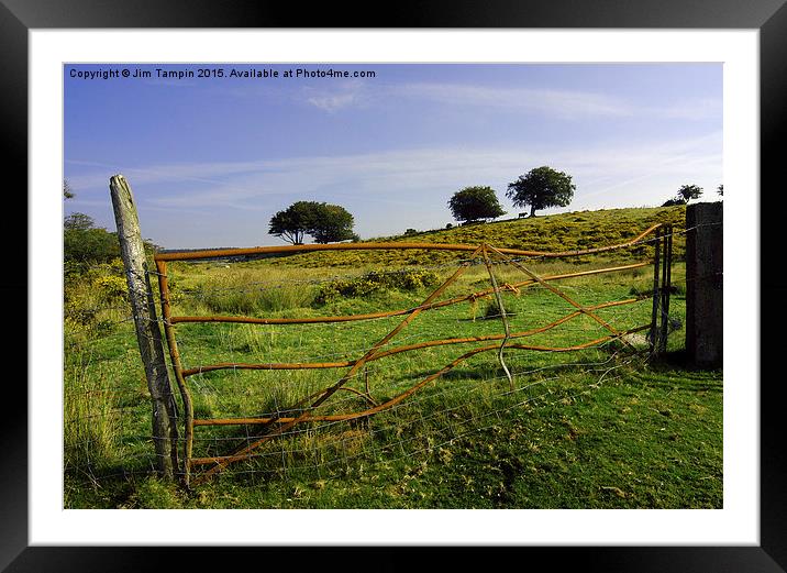JST3072 The Old farm gate Framed Mounted Print by Jim Tampin