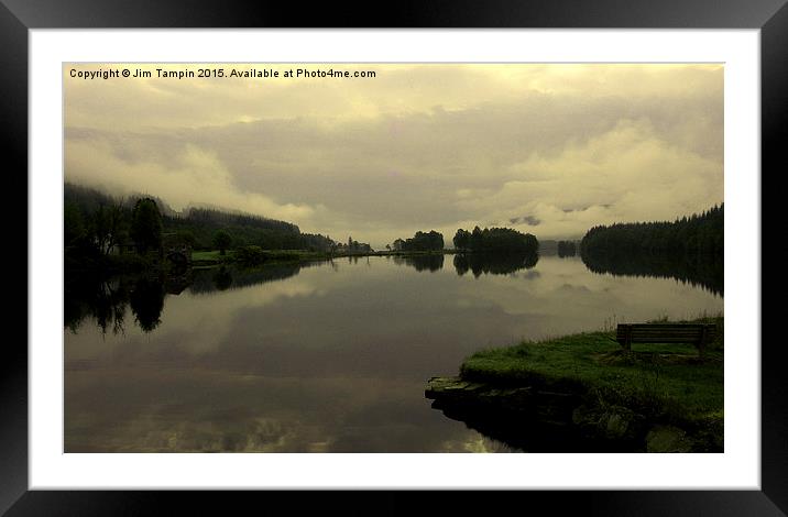 JST3050 Early Morning, Loch Tummel Framed Mounted Print by Jim Tampin