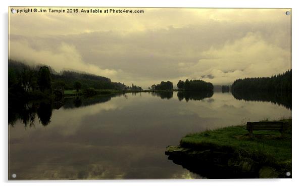 JST3050 Early Morning, Loch Tummel Acrylic by Jim Tampin