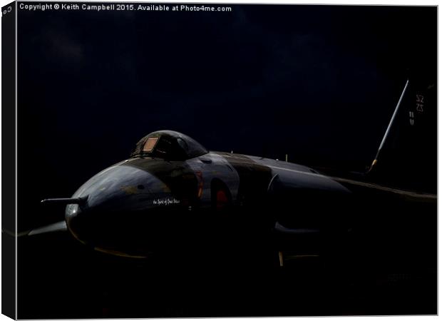  AVRO Vulcan XH558 - Delta Lady. Canvas Print by Keith Campbell