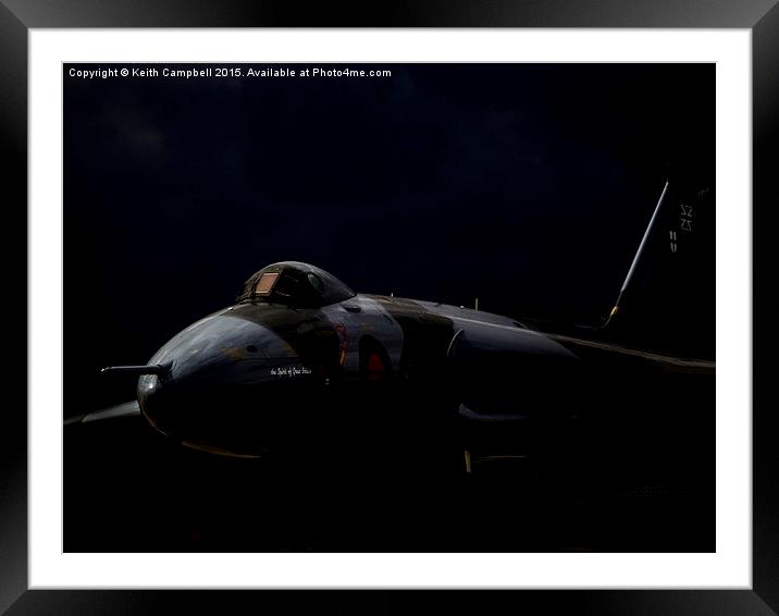  AVRO Vulcan XH558 - Delta Lady. Framed Mounted Print by Keith Campbell