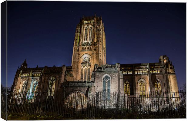 liverpool Anglican cathedral Canvas Print by Mark Clair