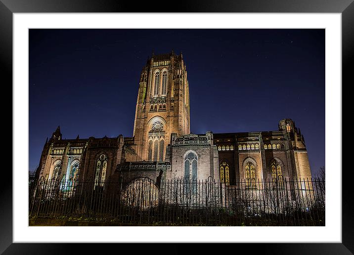 liverpool Anglican cathedral Framed Mounted Print by Mark Clair