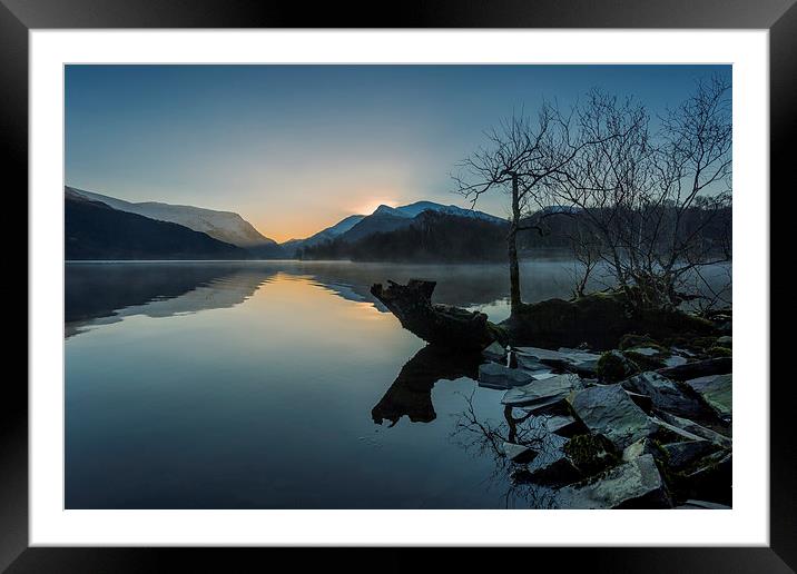  Llyn Padran Dawn Framed Mounted Print by Jed Pearson