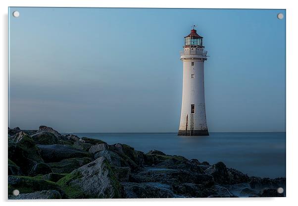  New Brighton Lighthouse Acrylic by Mark Clair