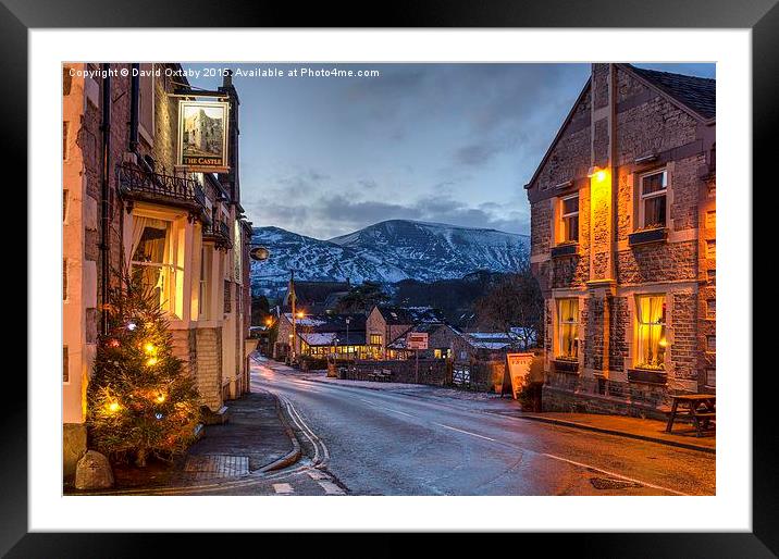  Christmas in Castleton Framed Mounted Print by David Oxtaby  ARPS