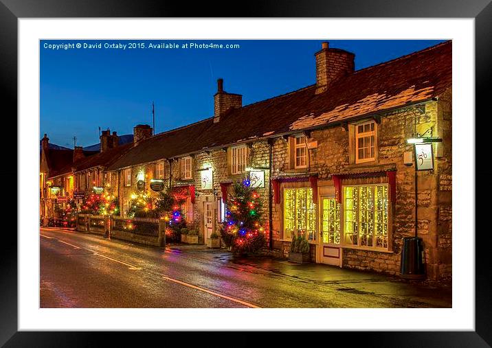  Main Street, Castleton, Derbyshire Framed Mounted Print by David Oxtaby  ARPS