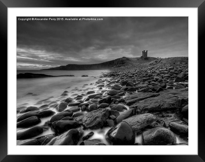  Dunstanburgh Framed Mounted Print by Alexander Perry