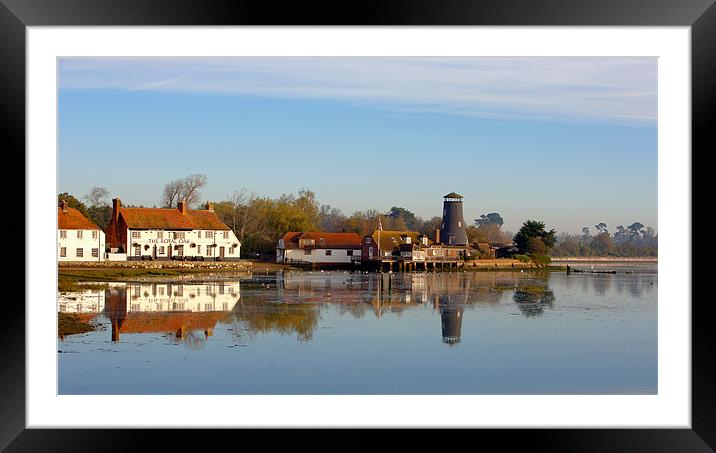 Langstone Mill and The Royal Oak Public House Framed Mounted Print by Sharpimage NET