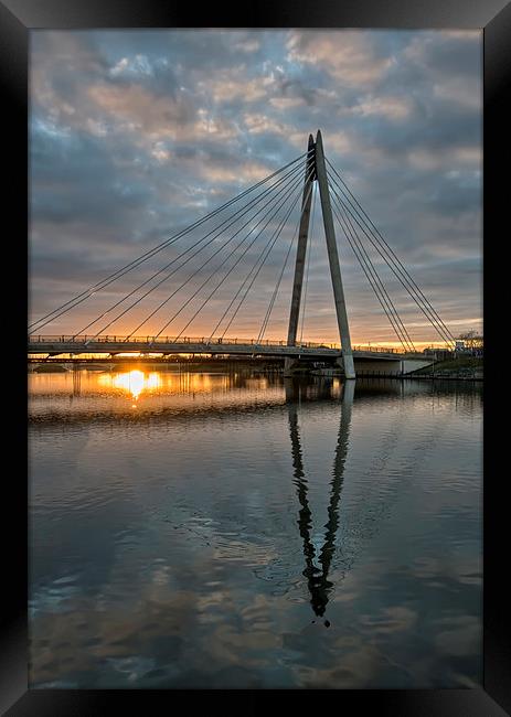 Marine Way Bridge Framed Print by Roger Green