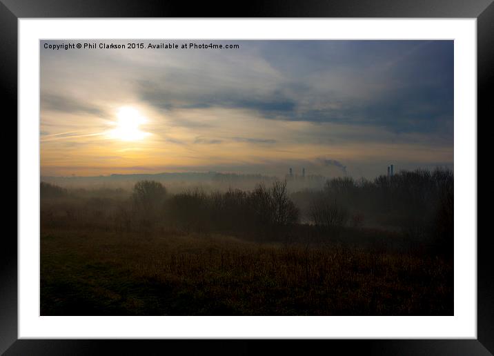  Sunrise over Castleford Framed Mounted Print by Phil Clarkson