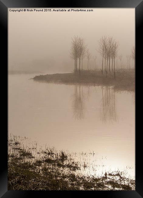 Misty Morning on the River  Framed Print by Nick Pound