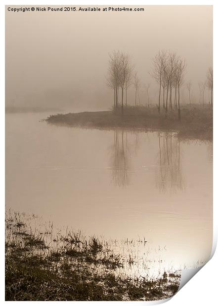 Misty Morning on the River  Print by Nick Pound