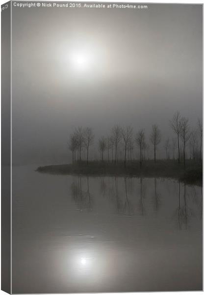 Misty Morning on the River Canvas Print by Nick Pound