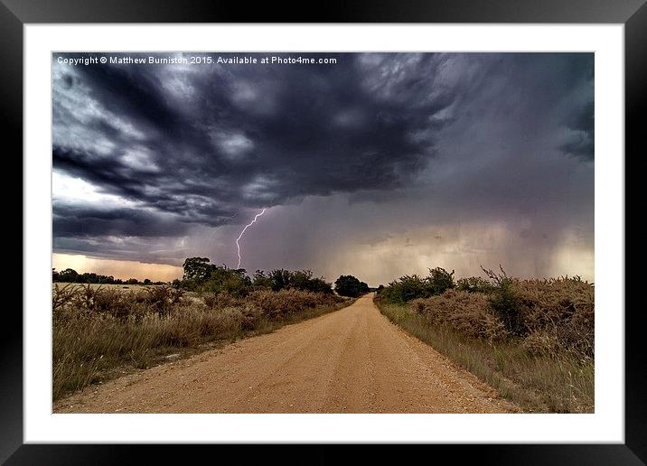  A stormy afternoon Framed Mounted Print by Matthew Burniston