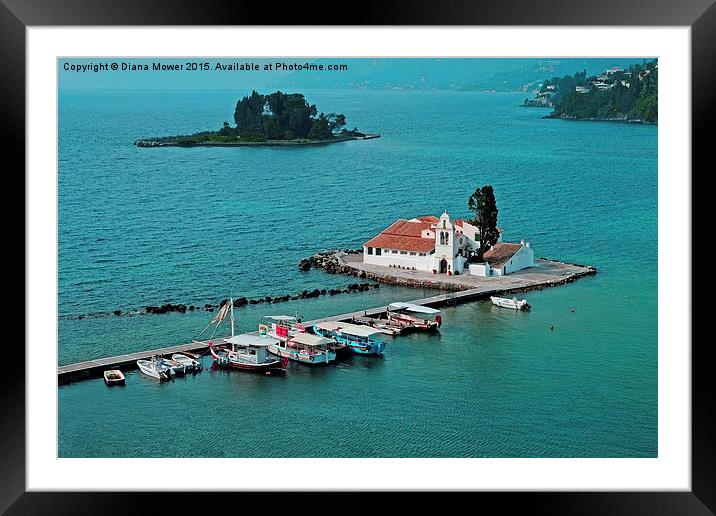 Monastery and Mouse Island  Framed Mounted Print by Diana Mower