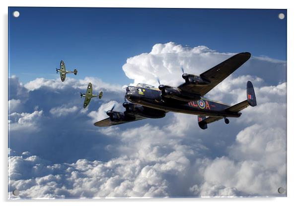 RAF Fly Boys  Acrylic by J Biggadike