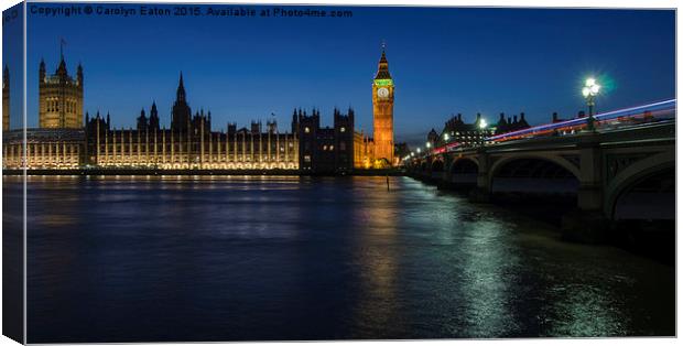 Westminster, London Canvas Print by Carolyn Eaton