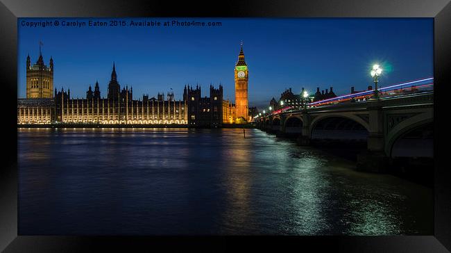 Westminster, London Framed Print by Carolyn Eaton