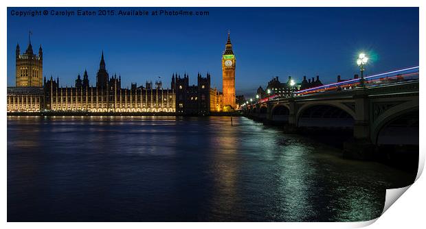 Westminster, London Print by Carolyn Eaton