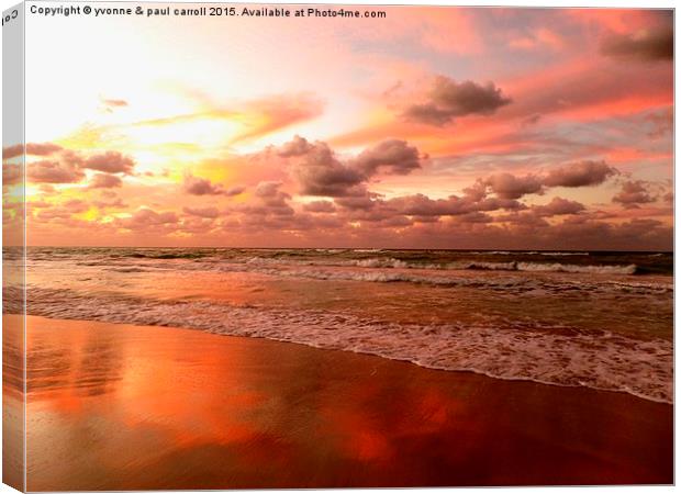  Varadero sunset Canvas Print by yvonne & paul carroll