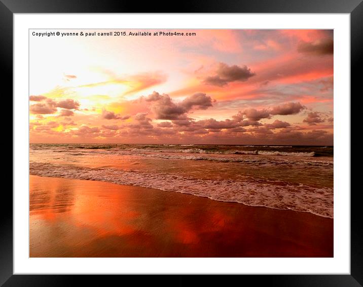  Varadero sunset Framed Mounted Print by yvonne & paul carroll