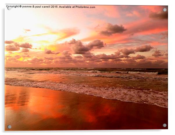  Varadero sunset Acrylic by yvonne & paul carroll