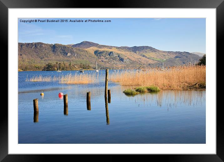 Derwentwater in Lake District UK Framed Mounted Print by Pearl Bucknall