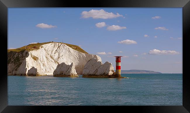 The Needles and Lighthouse Framed Print by Sharpimage NET