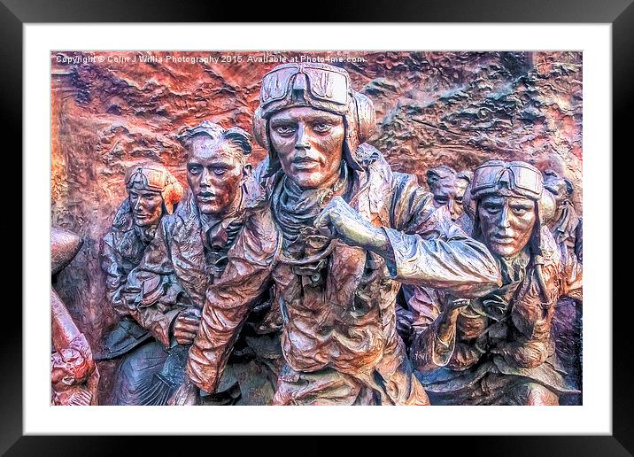   Battle Of Britain Monument 2 - The Embankment Framed Mounted Print by Colin Williams Photography