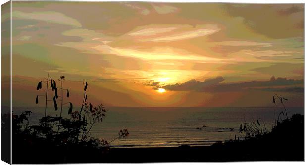  Posterised Sunset 2 Canvas Print by james balzano, jr.